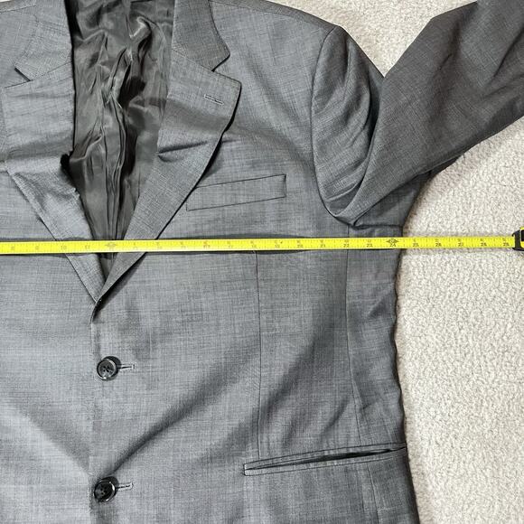 Peter Millar Blazer Men 46 R Gray Wool Union Canada 2 Button Jacket Sport Coat - Picture 15 of 16